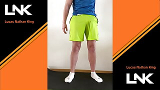 Loud screaming hands free money-shot during training