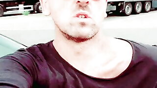 Slutboyben CAM4 Cruising Hot Shotzzz XXXIII Huge Monster Cumshot At Truck Stop