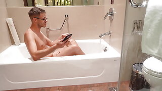 Another Hotel, Another Chilling in Bath and Shower and Slowly Frolicking with My Cock in China!