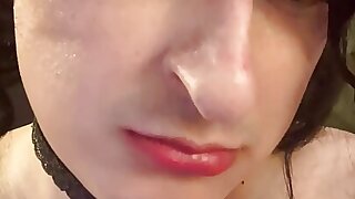 Femboy Fucks Themselves with Dildo, Orgasms, and Eats Cum
