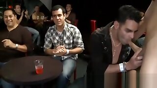 Faggot stripper soiree with insatiable masculine strippers