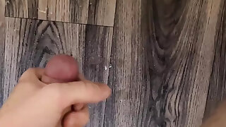 Youthful Lad with Rock Rock hard Dick - Intense Orgasm & Messy Cum!