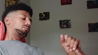Stroking My Long Fat Spear WithOut Cummimg