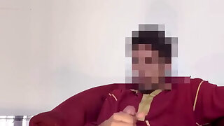 Arab Muslim Man Jacks off Ample Cock After Plea