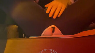 First Time Attempting to Pee with a Rump Ass-plug in His Ass, Jules Is 'helped' by His Flatmate Simon