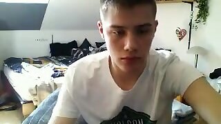 German Super-cute Man With Adorable Fuck-stick & Bouncy Bum On Web cam