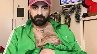 Green sweatshirt but no lingerie