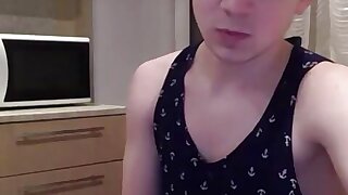 Horny Taylor Blaze Drains And Frigs His Butt In The Kitchen